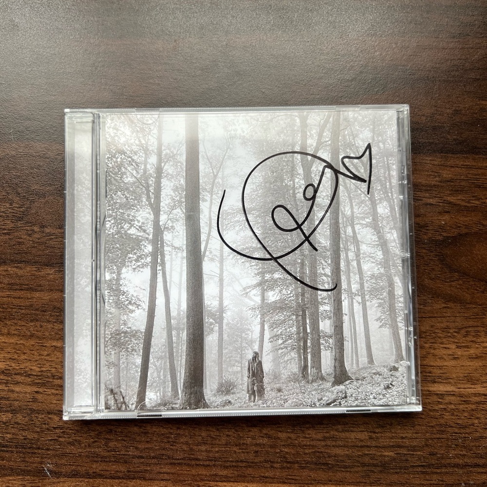 signed folklore album from taylor’s website